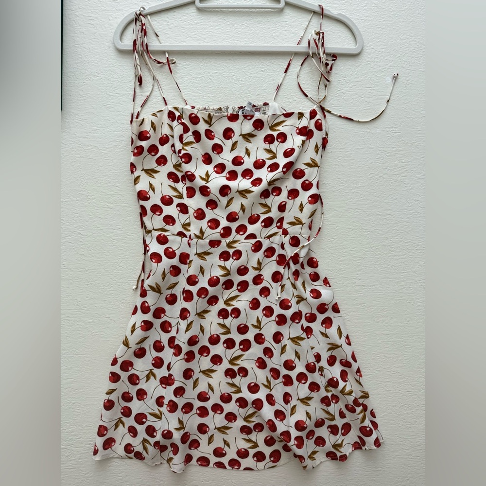 Reformation Cherry Mini Dress